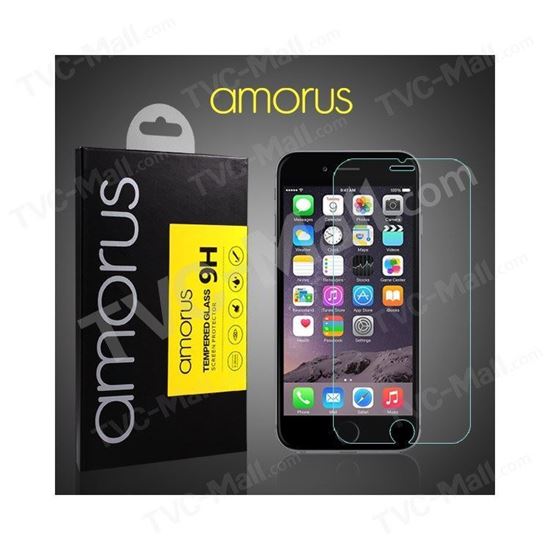 Picture of AMORUS Tempered Glass Screen Protector for iPhone 6 6s 9H Anti-explosion Arc Edge