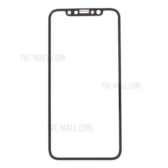 Picture of AMORUS for iPhone X(Ten) 0.3mm Full Size 3D Curved Tempered Glass Screen Protector - Black