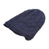 Picture of Grid Pattern Winter Warm Knitted Hat Built-in Wireless Bluetooth Headphone & Microphone - Dark Blue