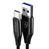Picture of AMORUS 1.2m Nylon Braided USB A 3.0 to USB-C Fast Charging Data Sync Cable for Samsung Xiaomi Nintendo Switch