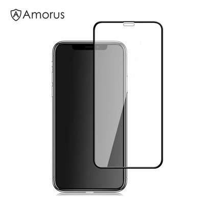 Picture of AMORUS Full Size Silk Print 9H Tempered Glass Screen Protector Film for iPhone Xs 5.8 inch