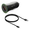 Picture of AMORUS QC3.0 Quick Charge Car Charger + Type-C Cable Charging Kit for Samsung S8/S8+/ Huawei 6P etc - Black