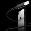 Picture of AMORUS 2.4A Aluminium Alloy Nylon Braided Lightning 8Pin Charging Data Cable for iPhone iPad iPod - Black