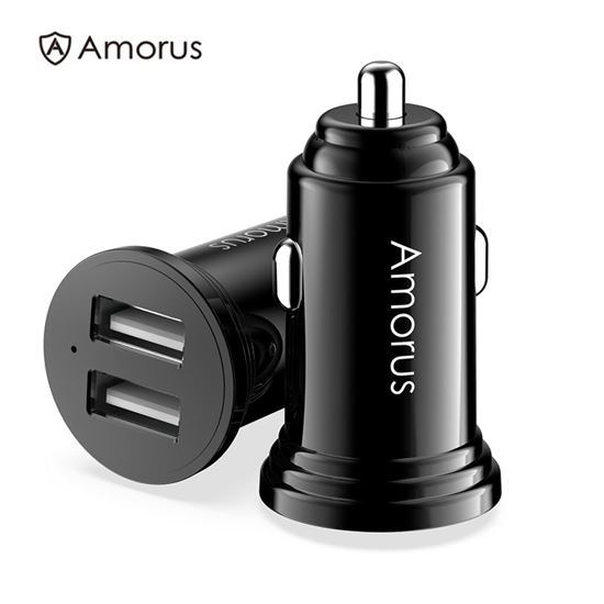Picture of AMORUS CC-56 Dual USB 3.4A Fast Charging Car Charger Adapter