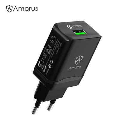 Picture of AMORUS QC01 18W QC3.0 Quick Charge Wall Charger Adapter [CE/RoHS]