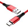 Picture of AMORUS 2A Aluminium Alloy Nylon Braided Type-C Charging Data Cable - Red