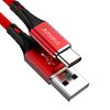 Picture of AMORUS 2A Aluminium Alloy Nylon Braided Type-C Charging Data Cable - Red