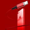 Picture of AMORUS 2A Aluminium Alloy Nylon Braided Type-C Charging Data Cable - Red