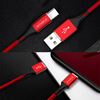 Picture of AMORUS 2A Aluminium Alloy Nylon Braided Type-C Charging Data Cable - Red