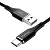 Picture of AMORUS 2A Aluminium Alloy Nylon Braided Type-C Charging Data Cable - Black