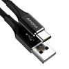 Picture of AMORUS 2A Aluminium Alloy Nylon Braided Type-C Charging Data Cable - Black