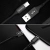 Picture of AMORUS 2A Aluminium Alloy Nylon Braided Type-C Charging Data Cable - Black